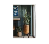 Modern Family Canvas Wall Art Decor Posters- Character Poster Potted Plants in Cozy Room Enhance Homey Decor Painting 24x36inch(60x90cm) Unframe-style