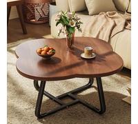 Modern Farmhouse Coffee Table, Rustic Wooden Center Table for Living Room, Bedroom, Office