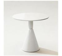 Modern Farmhouse Round Dining Table For 2-4 Persons, Small Circle Kitchen Table With Pedestal Base, Marble Look Stone Slab Top Compact Breakfast Bistro Table For Living Room, (Size:90x90x75cm,Color:B)