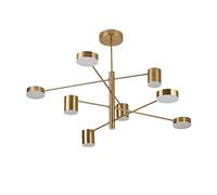 Modern Fashion Black Gold White Long Led Ceiling Suspended Chandelier Light Lamp for Hall Kitchen Living Room Loft Bedroom (Color : 4 Size : Dimmable) (10 Dimmable)