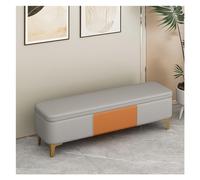 Modern Faux Leather Small Bench for Bedroom - Upholstered Footrest, Stylish Entrance Seating, Compact Storage Solution, 100x40x40cm