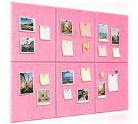 Modern Felt Notice Board, 60 x 90 cm, Pink, Large Pin Board, Self-Adhesive, Pin Board, Felt Wall, Photo Wall, Felt Board, Cork Boards, Memo Board, Bulletin Board, Decoration, Children's Room