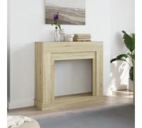 vidaXL Fireplace Surround Sonoma Oak 100x30x87.5 cm Engineered Wood