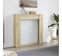 Modern Fireplace Surround Only Fire Place Frame Indoor Engineered Wood vidaXL