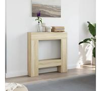 vidaXL Fireplace Surround Sonoma Oak 81x18x82 cm Engineered Wood
