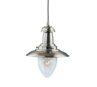 Modern Fishermans Pendant Ceiling Light Satin Silver
