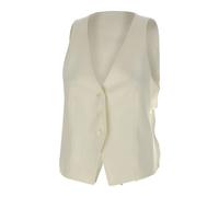 BOSS Modern-fit waistcoat with open back - Style C_Jalily, 50557450 White 12