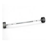 Modern Fitness 15Kg Fixed Weight Barbell - Rubber Coated Straight Bar For Strength Training