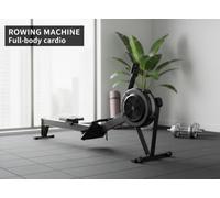 Modern Fitness Folding Air Rower - Home Rowing Machine With Lcd Performance Monitor