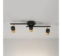 Modern Fixed Track Lighting Kit Adjustable Ceiling Spotlight, GU10 Surface Mounted Accent Spot Light Wall/ceiling Swivel Lamp, Directional Spotlights for Kitchen Corridor