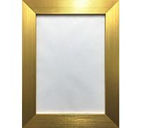 MODERN FLAT FRAMES WITH BRUSHED FINISH PHOTO PICTURE POSTER FRAME GOLD HOME OFFICE WORK GIFT PRESENT 30X24