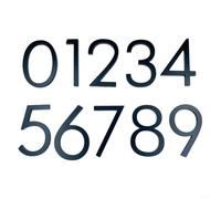 Modern Floating House Numbers for Exterior - 142mm Large Black Zinc Alloy Address Signs for Door, Mailbox, Wall, Garden - Weather Resista(Nine)