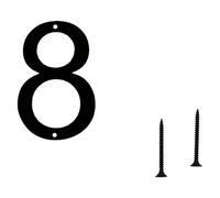 Modern Floating Houses Number Metal Modern Garden Door Mailbox Decors Numbers With Nails Set Coated Black Floating For Outside