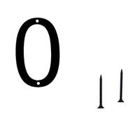 Modern Floating Houses Number Metal Modern Garden Door Mailbox Decors Numbers With Nails Set Coated Black Floating For Outside