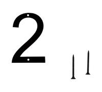 Modern Floating Houses Number Metal Modern Garden Door Mailbox Decors Numbers With Nails Set Coated Black Floating For Outside