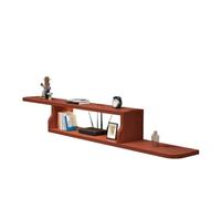 Modern Floating TV Stand Wall Mounted Entertainment Center with Open Shelf Large Storage Media Console for Living Room & Bedroom (Rosso 120cm/47.2in)