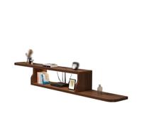 Modern Floating TV Stand Wall-Mounted Entertainment Center with Open Shelf Large Storage Media Console for Living Room & Bedroom (Brown 120cm/47.2in)