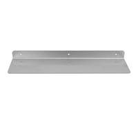 Modern Floating Wall Shelves - Stainless Steel Kitchen & Bathroom Storage, Easy Installation, Stylish Farmhouse Design, Versatile Silver Metal Entryway Shelf for Home Decor