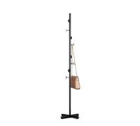 Modern Floor Coat Rack Black Vertical Hanger for Bedroom & Living Room Simple Design Stylish Stand for Indoor Use Space Saving nizer and Elegant