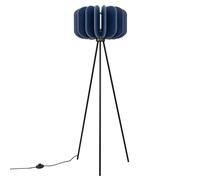Modern Floor Lamp MULA 45 Felt Navy blue E27 LED SOLLUX LIGHTING