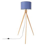 Modern Floor Lamp NATT Fabric Navy blue E27 LED SOLLUX LIGHTING