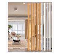 Modern FloortoCeiling Metal Raumteiler with Slats FreeStanding Room Divider 145cm/57in Tall Column for Slish Home & Office Spaces