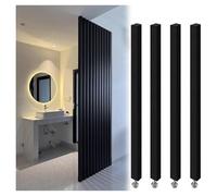 Modern FloortoCeiling Metal Slat Room DividerStylish Columnar Partition for Home Separation 220cm/86.6inIdeal for Open Spaces & Privacy Solutions