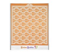 Modern Floral - 25.5 x 20cm Flexible Multi-Use Craft & Cake Stencil - Reusable, Mylar, Food Safe, Made in UK - for Cakes, Crafts, Fabric & Furniture