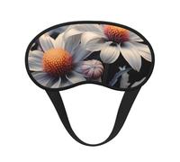 Modern Floral Painting Sleep Mask for Side Sleeper Soft Breathable Sleeping Eye Mask Blackout Silk Eye Sleep Shade Cover with Elastic Strap Night Blindfold for Women Men Travel Nap