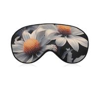 Modern Floral Painting Sleep Mask, Ultra Soft Eye Mask for Sleeping with Adjustable Strap, Comfortable Lightweight Blindfold Eyeshade, Total Blackout Eye Cover for Night Sleep Travel Office Nap
