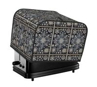 Modern Floral Print 4-Slice Toaster Cover â€“ Premium Oxford Cloth Dust Cover With Full-Print Design, Splash-Resistant & Pet-Safe For Toasters, Air Fryers, And Small Kitchen Appliances