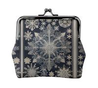 Modern Floral Print Women's Leather Kiss Lock Pouch – Stylish Small Zipper-Free Wallet for Coins, Cards, Makeup & Essentials – Compact & Lightweight Design for Daily Use, Travel & Gifting