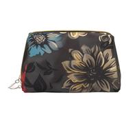 Modern Floral Printed Makeup Bag for Women Portable Leather Make up Bag Travel Zipper Cosmetic Bags Organizer