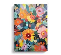 Modern Flowers Orphism Vol.6 Canvas Print for Living Room Bedroom Home Office Décor, Wall Art Picture Ready to Hang, 30x20 Inch (76x50 cm)