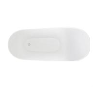 Modern Fluted Freestanding Bath, 1700 x 530 x 820mm, White