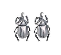 Modern Fly Oriented Ear Posts Permanent Against Soil Coating Ideal for Sensitive Hearing and Casual Excursions Vintage Coleopteran Student Earrings