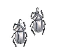Modern Fly Oriented Ear Posts Permanent Against Soil Coating Ideal for Sensitive Hearing and Casual Excursions Vintage Coleopteran Student Earrings