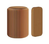 Modern Foldable Paper Stool, Portable and Expandable Round Design, Ideal for Shoe Changing, Home Decor, Lightweight and Space-Saving (36x52cm/14.2x20.5)