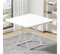 Modern Folding Dining Table Compact Wood Coffee Table with X Support High Load Capacity Convenient Storage Perfect for Outdoor Use and Small Spaces