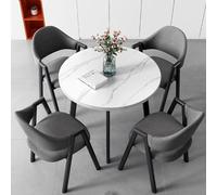 Modern Folding Dining Table Set with 4 Chairs SpaceSaving Design Slish Indoor Fur for Smals Ideal for Apartments and Dining Rooms Chic Home Decor.