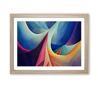Modern Fractal Art Vol.3 Abstract Framed Print | A2 Oak Framed Wall Art | Ready to Hang | Abstract Fantasy Picture | Living Room Bedroom Lounge Office