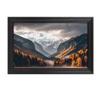 Modern Framed Canvas Wall Art - Classic European Style, Vintage Artwork Prints Ready to Hang Wall Decor, Autumn Rainy in The Valley Art Print for Living Room Hallway Decor, 24x16inch(60x40cm)