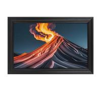 Modern Framed Canvas Wall Art - Classic European Style, Vintage Artwork Prints Ready to Hang Wall Decor, Marble Patterns Resembling Mountain Peaks Art Print for Living Room Hallway Decor, 18x12inch(45