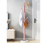 Modern Free-Standing Coat Rack with 12 Hooks Metal Entryway Hanger 180cm Tall Clothes nizer for Home & Office - Stylish and Durable Design