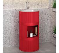 Modern Freestanding Ceramic Bathroom Sink with Pedestal - Stylish Space-Saving Design for Vanity Units Elegant Floor Standing Solution for Contemporary Bathrooms