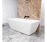 Modern Freestanding Double Ended Bath 1700x800mm Integral Waste & Overflow