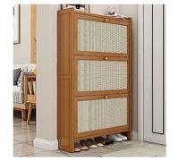 Modern Freestanding Shoe Cabinet nizer - Slim Wooden Storage with Doors for Entryway Hallway Bedroom Living Room - Hidden Shoe Rack for Stylish Home Décor