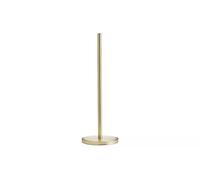 Modern Freestanding Toilet Paper Roll Holder, Gold Finish, Metal Stand