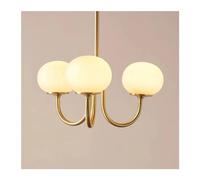 Modern French Country Style Retro and White Glass Pendant Lamp for Living Room and Bedroom