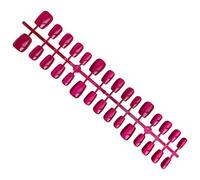 Modern French Press Nail Glitter Detail Short Square Artificial Nail Decoration for Women and Girls